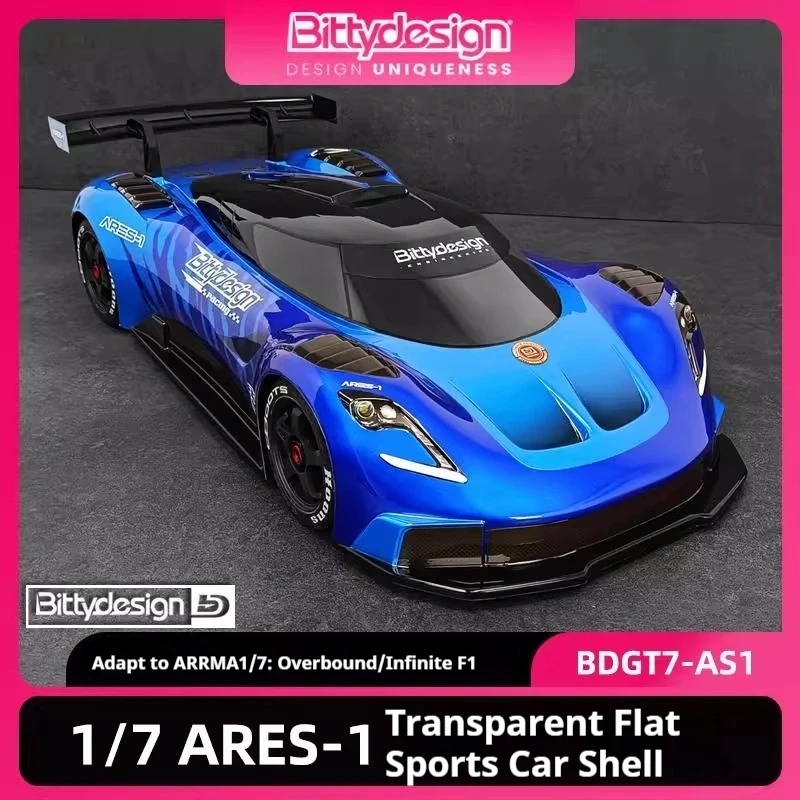 【 Only Car Shell 】 Italian BittyDesign 1/7 ARES-1 transparent flat sports car shell compatible with cross-border/unlimited F1
【 Only Car Shell 】 Italian BittyDesign 1/7 ARES-1 transparent flat sports car shell compatible with cross-border/unlimited F1