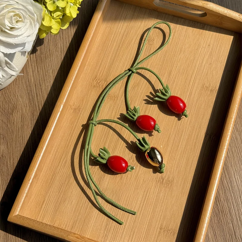 Bag Charm Exquisite Fruit Tomato String Pendant For Woman Luxury All-match Cute Backpack Pendant Bag Accessories
Bag Charm Exquisite Fruit Tomato String Pendant For Woman Luxury All-match Cute Backpack Pendant Bag Accessories