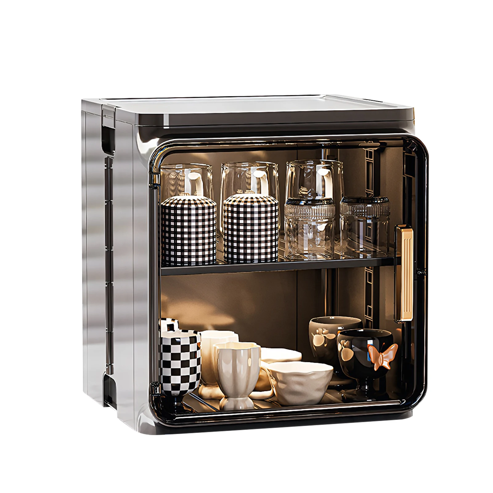 Stackable Plastic Multilayer Cup Storage Box Large Capacity Mini Storage Cabinet for Office Kitchen Coffee Bars
Stackable Plastic Multilayer Cup Storage Box Large Capacity Mini Storage Cabinet for Office Kitchen Coffee Bars