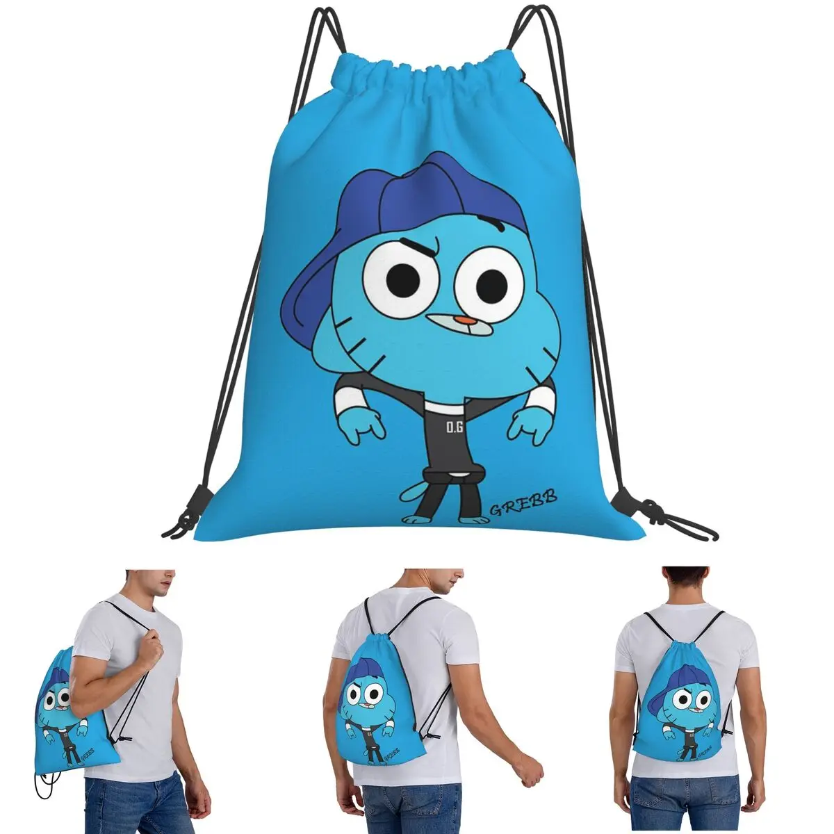 Gumball Watterson The Amazing World Of Gumball Anime Backpacks Drawstring Bundle Pocket Sundries Bag Book Bags for Unisex Studen
Gumball Watterson The Amazing World Of Gumball Anime Backpacks Drawstring Bundle Pocket Sundries Bag Book Bags for Unisex Studen