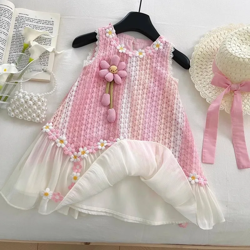 Girls Dresses Summer 2025 Children Vest Sleeveless Dress For Baby Princess Clothing Kids Birthday Party Outfits Teenagers Dress
Girls Dresses Summer 2025 Children Vest Sleeveless Dress For Baby Princess Clothing Kids Birthday Party Outfits Teenagers Dress