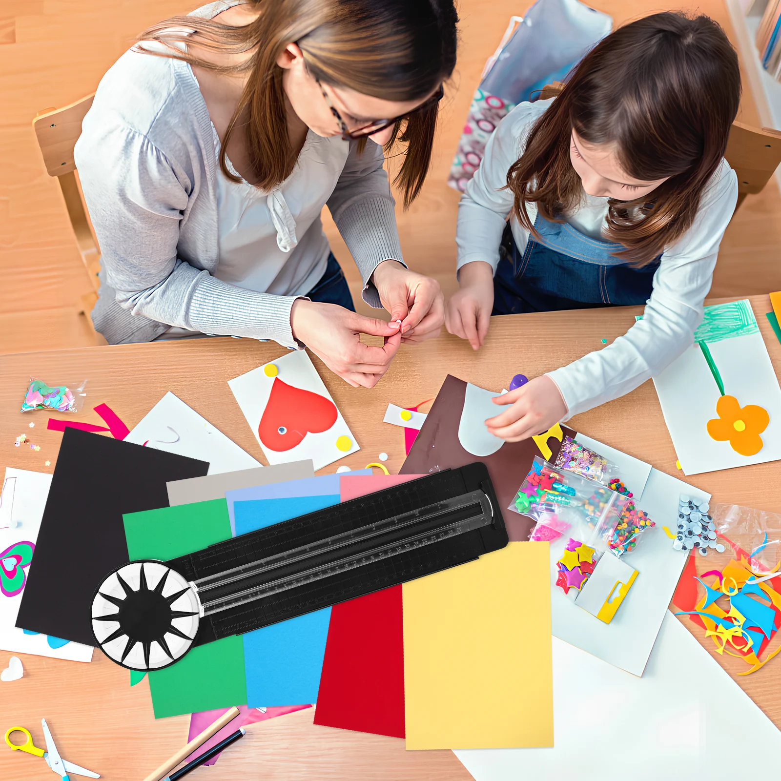 Multifunctional Paper Trimmer For Crafting High Cutter Portable Office Stack Cutting Machine Safety