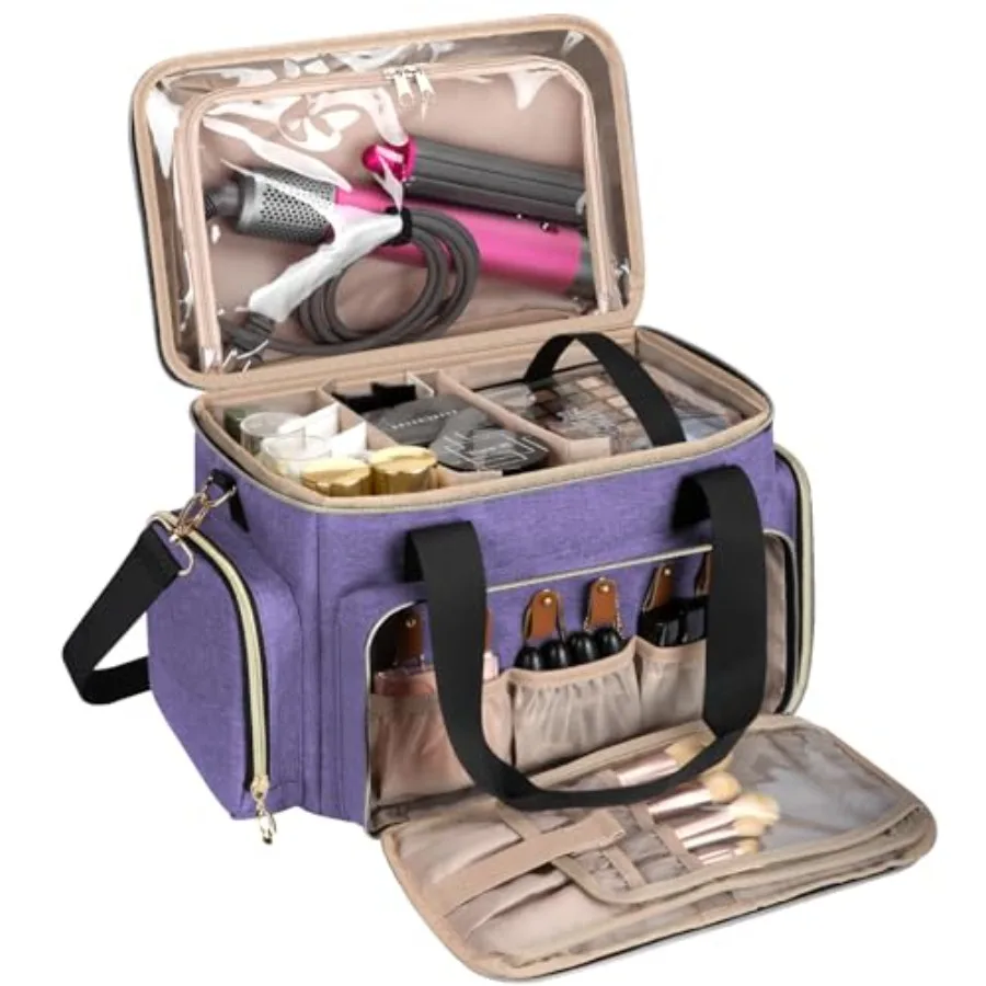 Large Makeup Bag, Portable Travel Makeup Bag Organizer for Women Girls with 2 Removable Pouches and Detachable Dividers, Cosmet
Large Makeup Bag, Portable Travel Makeup Bag Organizer for Women Girls with 2 Removable Pouches and Detachable Dividers, Cosmet