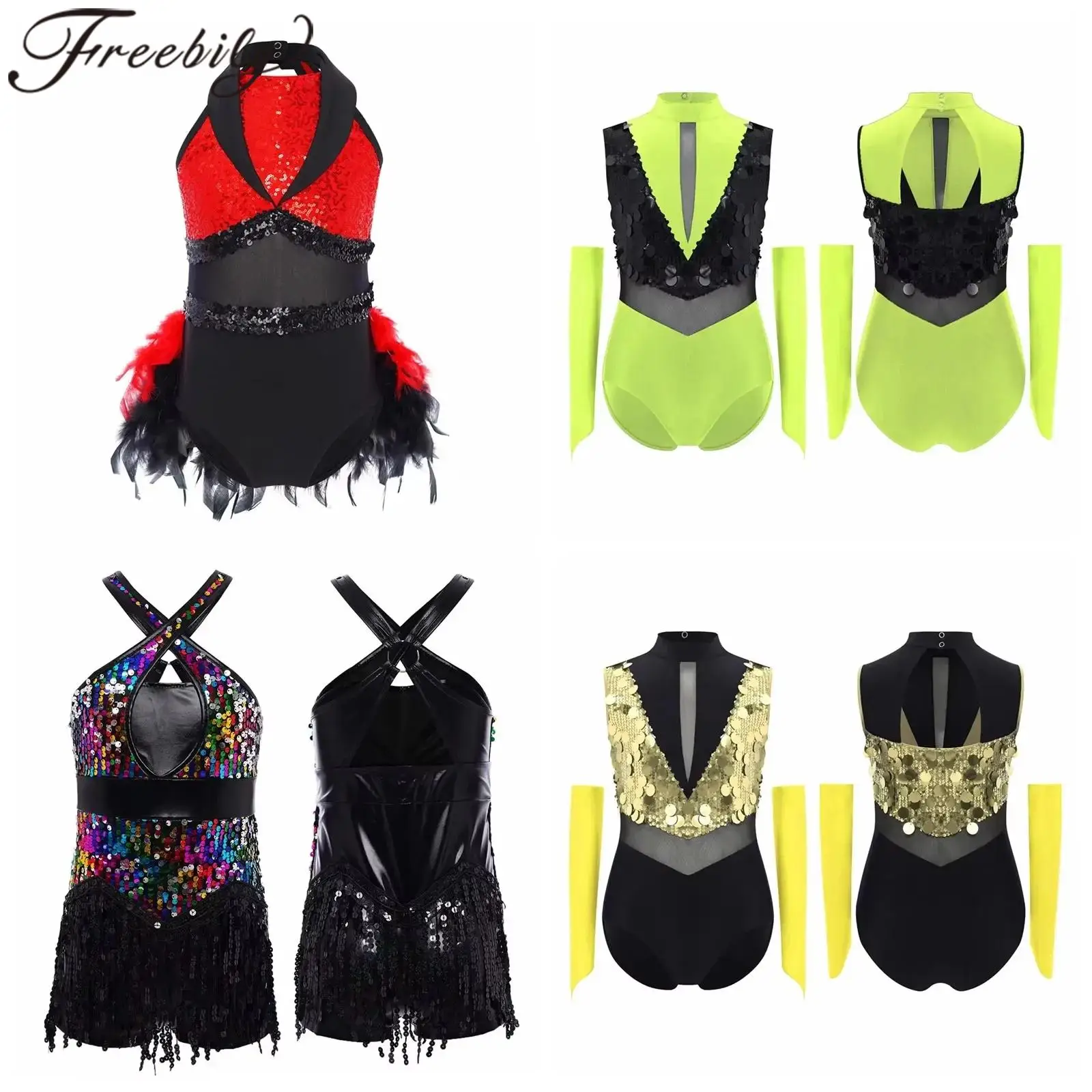 Latin Dancing Cutout Tassels Leotards Sequins Performance Costume Gymnastics Bodysuit Kids Girls Line Dance TopsJazz Dance Outfi
Latin Dancing Cutout Tassels Leotards Sequins Performance Costume Gymnastics Bodysuit Kids Girls Line Dance TopsJazz Dance Outfi
