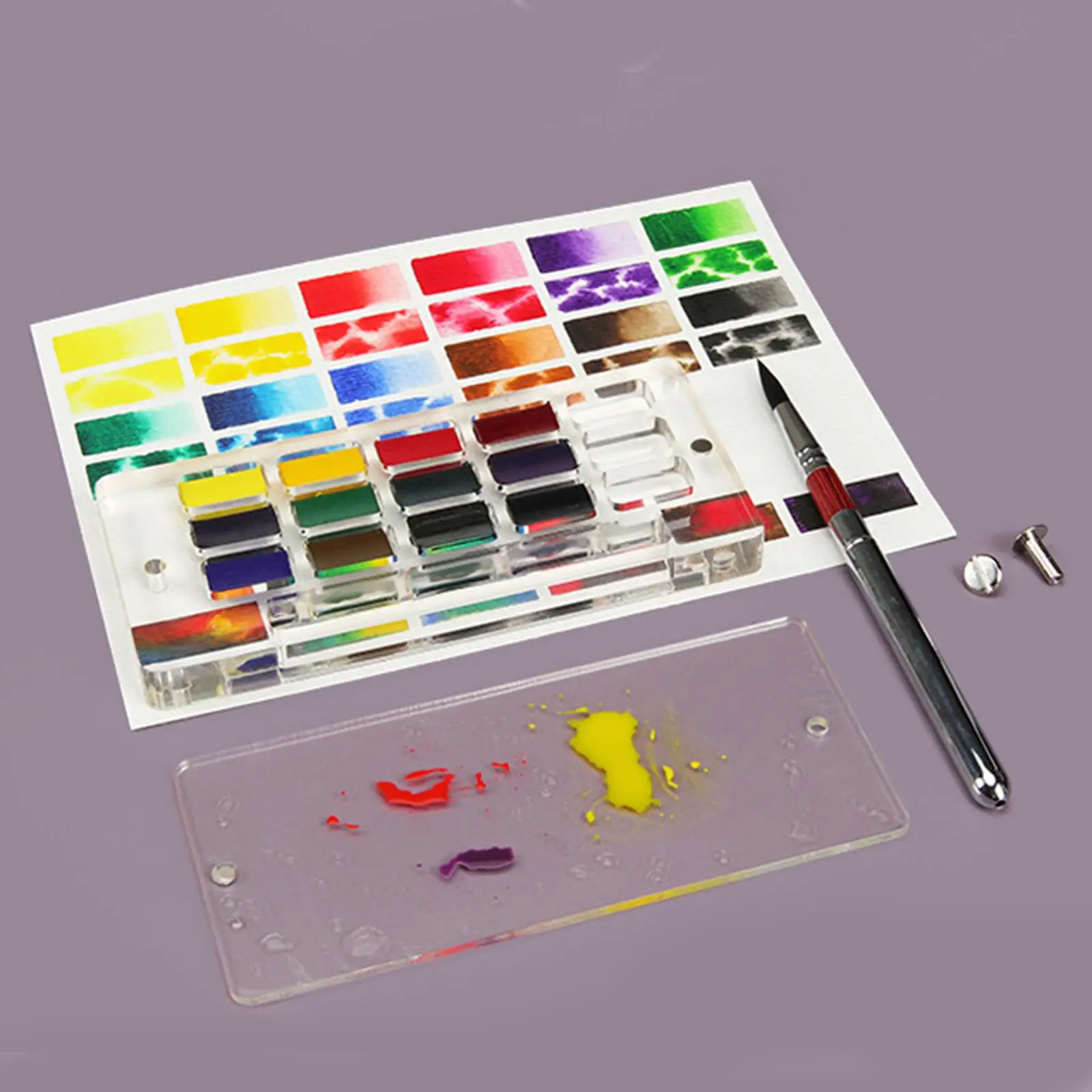 12 Colors Painting Art Supplies Pocket Outdoor Portable Basic Acrylic Solid Set Water Color for Drawing Beginners
12 Colors Painting Art Supplies Pocket Outdoor Portable Basic Acrylic Solid Set Water Color for Drawing Beginners