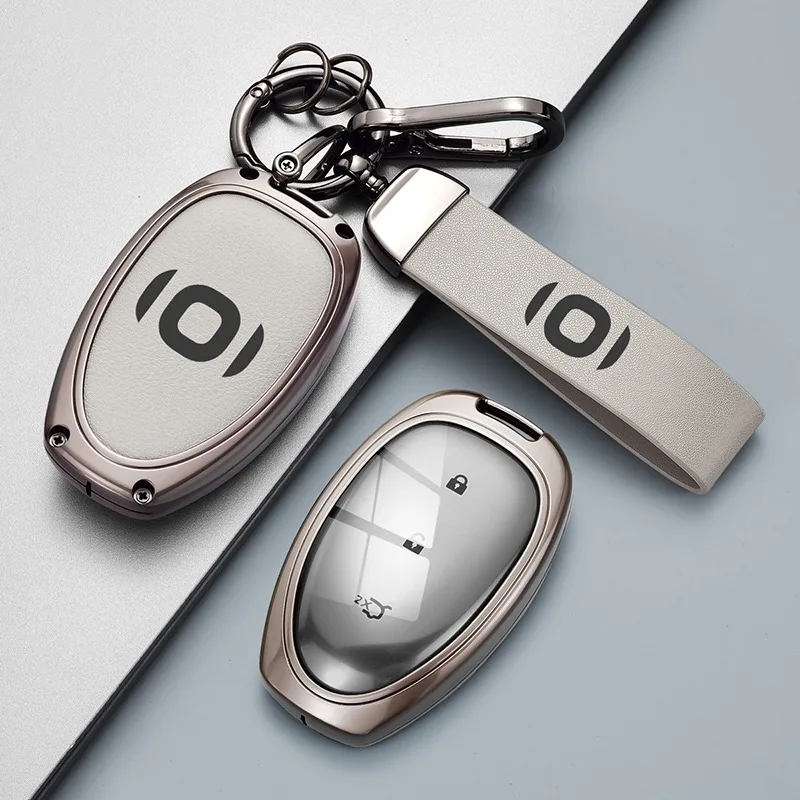 For Changan QIYUAN A07 Key Case, Alloy Leather Key Cover with Metal Keychain for 2025 Pure Electric A07 Keys
For Changan QIYUAN A07 Key Case, Alloy Leather Key Cover with Metal Keychain for 2025 Pure Electric A07 Keys