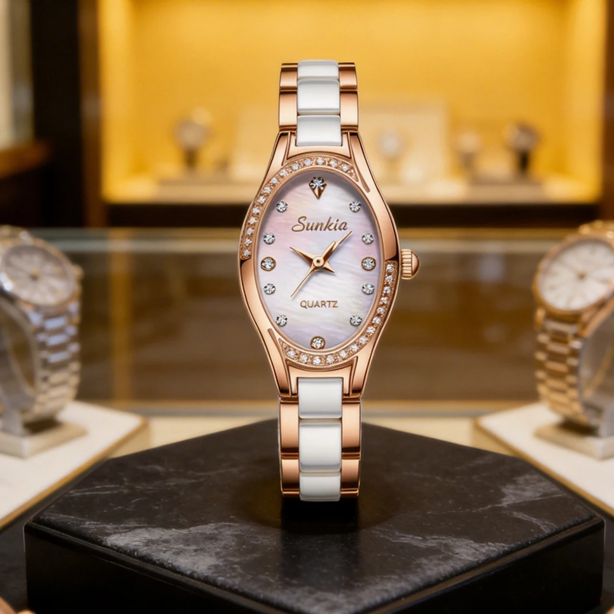 SUNKTA Роскошные женские модные кварцевые часы с простым циферблатом, квадратные, качественные, с золотым покрытием, деловые, из нержавеющей стали, с раскладным механизмом
SUNKTA Роскошные женские модные кварцевые часы с простым циферблатом, квадратные, качественные, с золотым покрытием, деловые, из нержавеющей стали, с раскладным механизмом