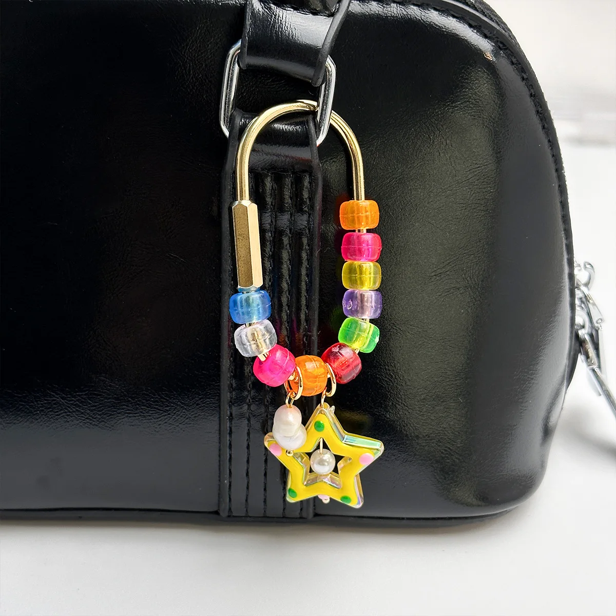 Dopamine Colorful Beaded Star Pendant, Girly Acrylic Keychain Bag Accessory
Dopamine Colorful Beaded Star Pendant, Girly Acrylic Keychain Bag Accessory