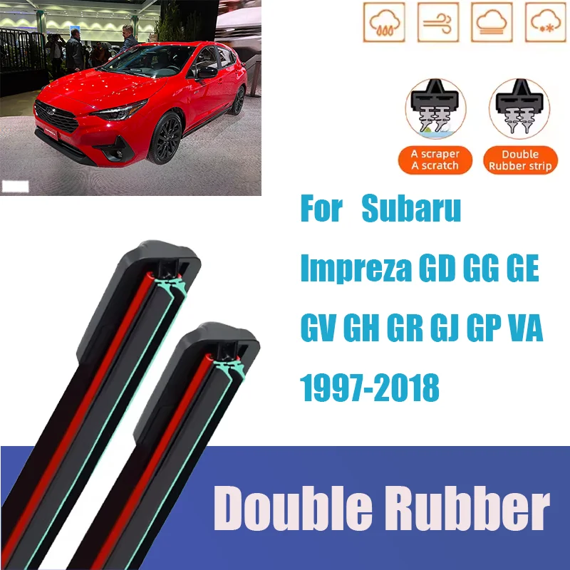 For Subaru Impreza GD GG GE GV GH GR GJ GP VA Front Windshield Wiper General Motors Multifunctional Double Rubber Strip Wiper 
For Subaru Impreza GD GG GE GV GH GR GJ GP VA Front Windshield Wiper General Motors Multifunctional Double Rubber Strip Wiper