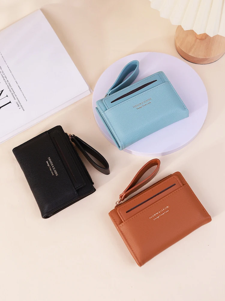 Light Luxury Pocket Purse Wallet PU Leather Card Holder Cash Purse Bag Foldable Multifunction Two-fold Short Wallets Girls
Light Luxury Pocket Purse Wallet PU Leather Card Holder Cash Purse Bag Foldable Multifunction Two-fold Short Wallets Girls