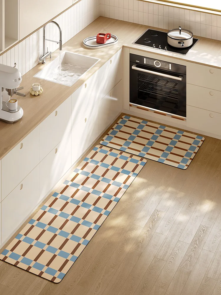 Plaid Kitchen Mat Minimalism Non-slip Waterproof Oil-proof Kitchen Carpet Home Decoration PVC Leather Washable Floor Mats 주방매트
Plaid Kitchen Mat Minimalism Non-slip Waterproof Oil-proof Kitchen Carpet Home Decoration PVC Leather Washable Floor Mats 주방매트