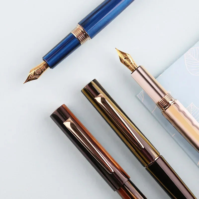 New MAJOHN N3 Acrylic Fountain Pen Beautiful Stripes Iridium EF/F Nib 0.38/0.5mm Fashion Excellent Office Writing Ink Pen Gift
New MAJOHN N3 Acrylic Fountain Pen Beautiful Stripes Iridium EF/F Nib 0.38/0.5mm Fashion Excellent Office Writing Ink Pen Gift
