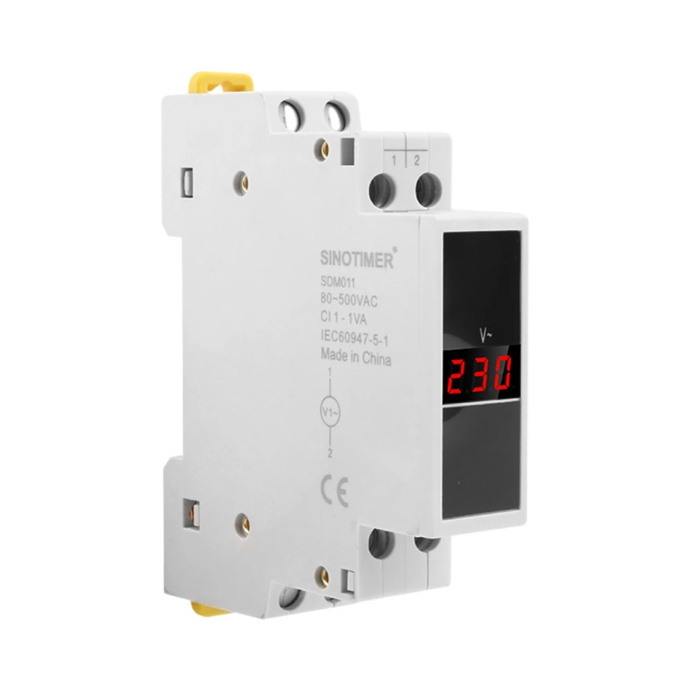 SDM011 AC80-500V Modular Rail Type AC Single-phase Digital Display Voltmeter Electronic Electrical Instrument Voltage Meter
SDM011 AC80-500V Modular Rail Type AC Single-phase Digital Display Voltmeter Electronic Electrical Instrument Voltage Meter