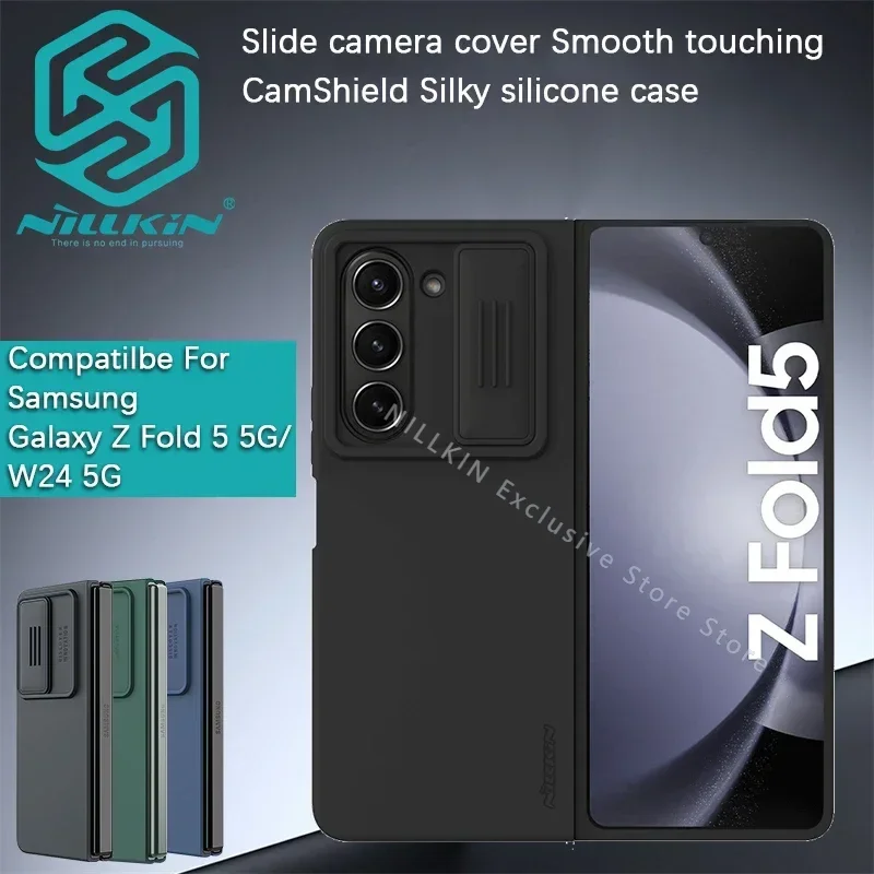 Nillkin For Samsung Galaxy Z Fold 5/Z Fold 4/W24/W23 CamShield Silky Silicone Case Lens slide cover phone case protective cover
Nillkin For Samsung Galaxy Z Fold 5/Z Fold 4/W24/W23 CamShield Silky Silicone Case Lens slide cover phone case protective cover