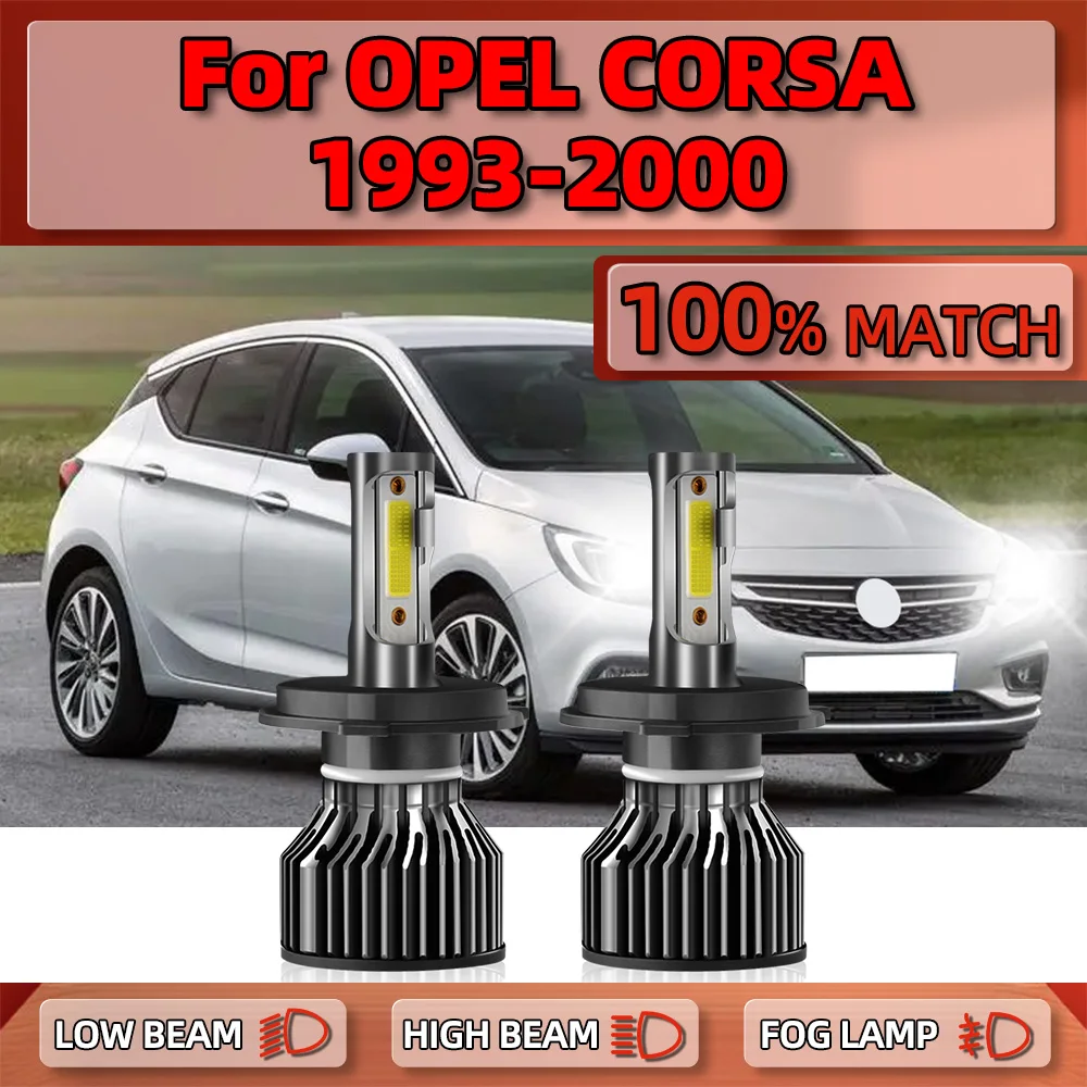 H4 LED Canbus Car Headlights Bulbs 20000LM 120W Auto Lights 12V Turbo Lamps For OPEL CORSA 1993-1995 1996 1997 1998 1999 2000
H4 LED Canbus Car Headlights Bulbs 20000LM 120W Auto Lights 12V Turbo Lamps For OPEL CORSA 1993-1995 1996 1997 1998 1999 2000