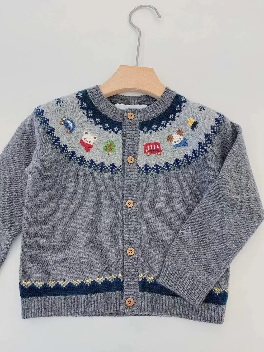 winter clothes baby clothes Cartoon pattern knitted cardigan for boys and girls Cute sweater coat
winter clothes baby clothes Cartoon pattern knitted cardigan for boys and girls Cute sweater coat