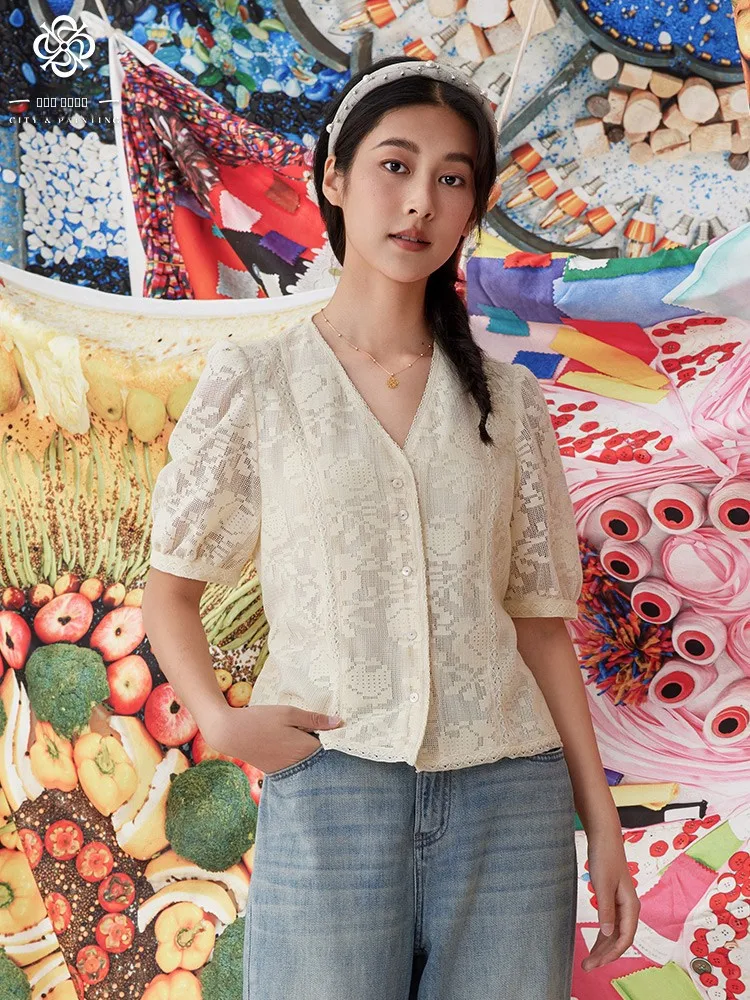 Faionable ort Sve V-Ne Women's irt Summer Casual Sle Polyester Cotton Blend Straight Cut Versatile Design Sensation
Faionable ort Sve V-Ne Women's irt Summer Casual Sle Polyester Cotton Blend Straight Cut Versatile Design Sensation