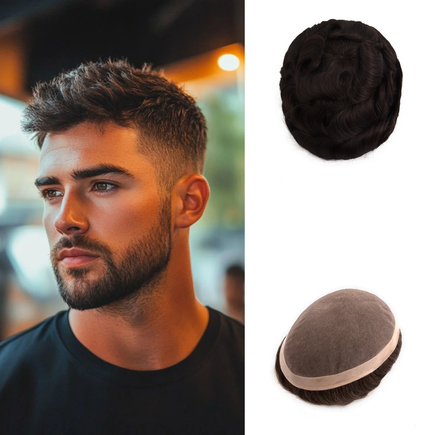 Male Hair Prosthesis Mono Base Toupee Man Wigs for Men Wig Men's capillary prothesis 100% Human Hair Men's Wigs Mono Hairpiece
Male Hair Prosthesis Mono Base Toupee Man Wigs for Men Wig Men's capillary prothesis 100% Human Hair Men's Wigs Mono Hairpiece