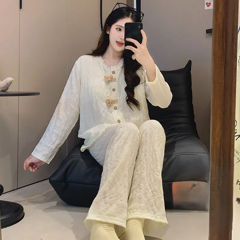 Pajama Sets Gray Women Bamboo Short Sleeve Summer Pure Lady Cool Light Breathable Moisture Wicking Quick Dry Spring Nightwear OL
Pajama Sets Gray Women Bamboo Short Sleeve Summer Pure Lady Cool Light Breathable Moisture Wicking Quick Dry Spring Nightwear OL