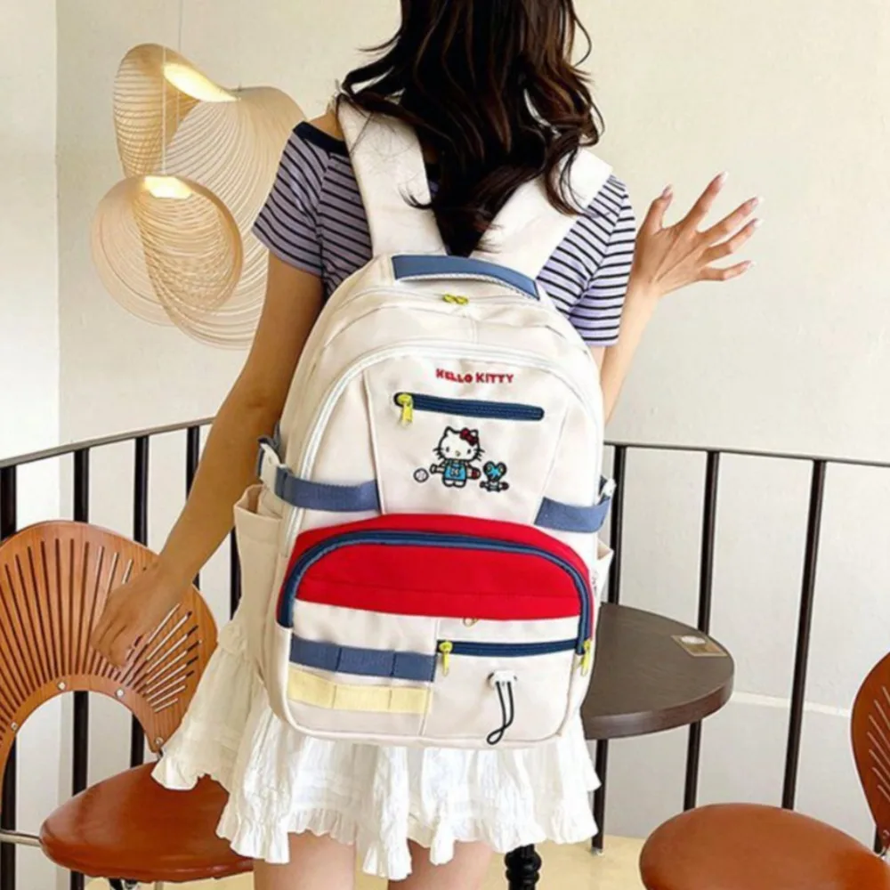 Hello Kitty Backpack Cute Cartoon Embroidery High-capacity Schoolbag New Fashion Delicate Personality Dopamine Student Bag Gifts
Hello Kitty Backpack Cute Cartoon Embroidery High-capacity Schoolbag New Fashion Delicate Personality Dopamine Student Bag Gifts