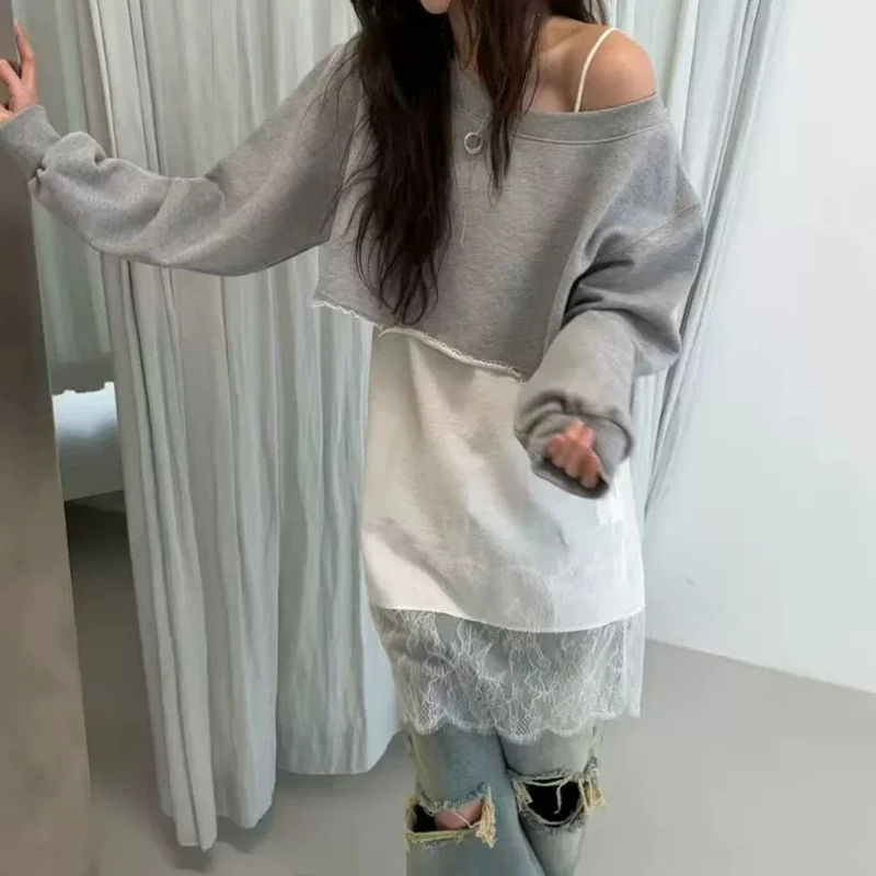 Spring New Arrival Slim Fit ort Svel Hoodie Ladies Loose Cotton Long Sve Turn up Pure Color oulder Sle
Spring New Arrival Slim Fit ort Svel Hoodie Ladies Loose Cotton Long Sve Turn up Pure Color oulder Sle
