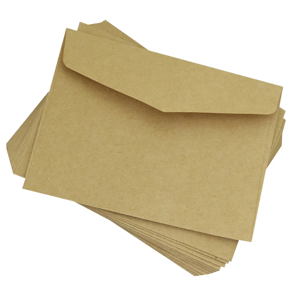 100pcs Kraft Paper Envelopes Mini Blank Memo Cards Wedding Invitation Storage Craft
100pcs Kraft Paper Envelopes Mini Blank Memo Cards Wedding Invitation Storage Craft