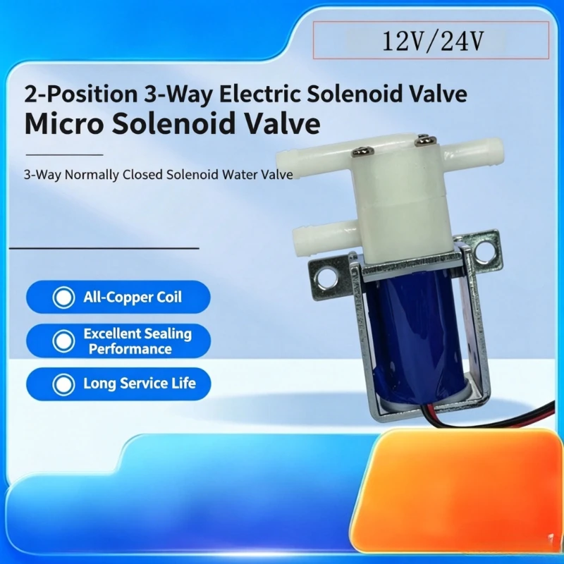 2-Position 3-Way Electric Solenoid Valve DC 6V-24V N/C NO Water/Air Flow Control Valve for Water Purifier Coffee Maker
2-Position 3-Way Electric Solenoid Valve DC 6V-24V N/C NO Water/Air Flow Control Valve for Water Purifier Coffee Maker