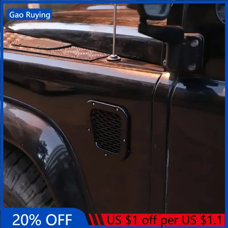 Gao Ruying For Land Rover Defender 2004-2019 Car Side Air Vent Airflow Fender Air Inlet Guard Mesh Cover Trim Car Accessories
Gao Ruying For Land Rover Defender 2004-2019 Car Side Air Vent Airflow Fender Air Inlet Guard Mesh Cover Trim Car Accessories