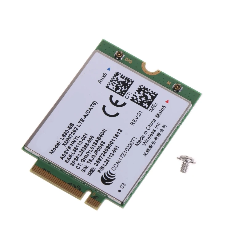 Адаптер беспроводной сетевой карты 896F Fibocom L830-EB WWAN для HP 640 650 G5 840 846 850
Адаптер беспроводной сетевой карты 896F Fibocom L830-EB WWAN для HP 640 650 G5 840 846 850