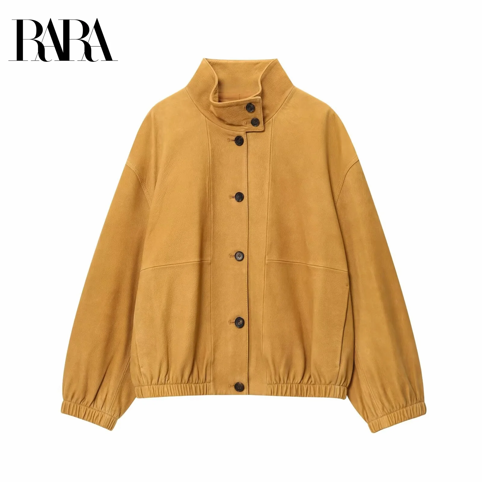 RARA2025 autumn new women's casual fashion simple contrast color button high collar long sleeve pilot jacket versatile coat
RARA2025 autumn new women's casual fashion simple contrast color button high collar long sleeve pilot jacket versatile coat