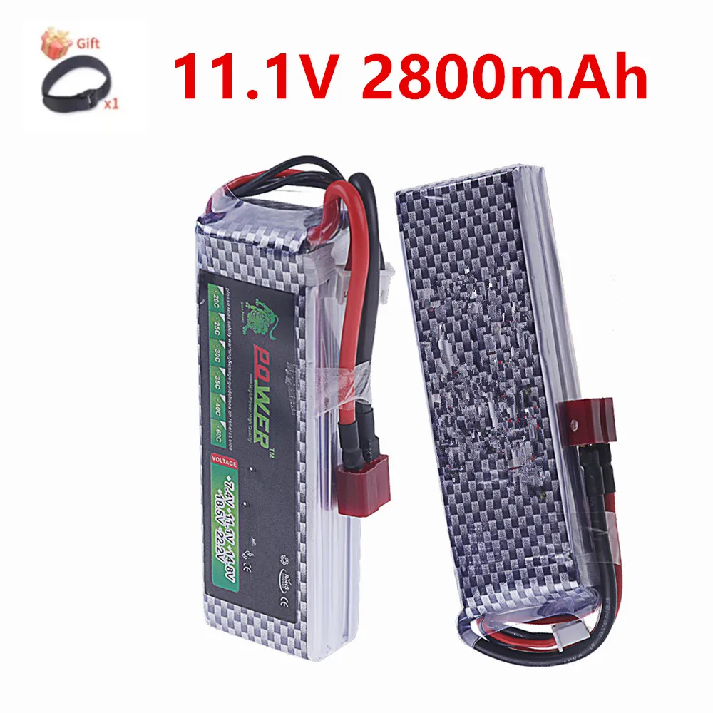 3S Rechargeable Lipo Battery 11.1V 2800mah 40C with T/XT60 Connector For RC Quadcopter Helicopter Car Boat Drones 40C-60C
3S Rechargeable Lipo Battery 11.1V 2800mah 40C with T/XT60 Connector For RC Quadcopter Helicopter Car Boat Drones 40C-60C