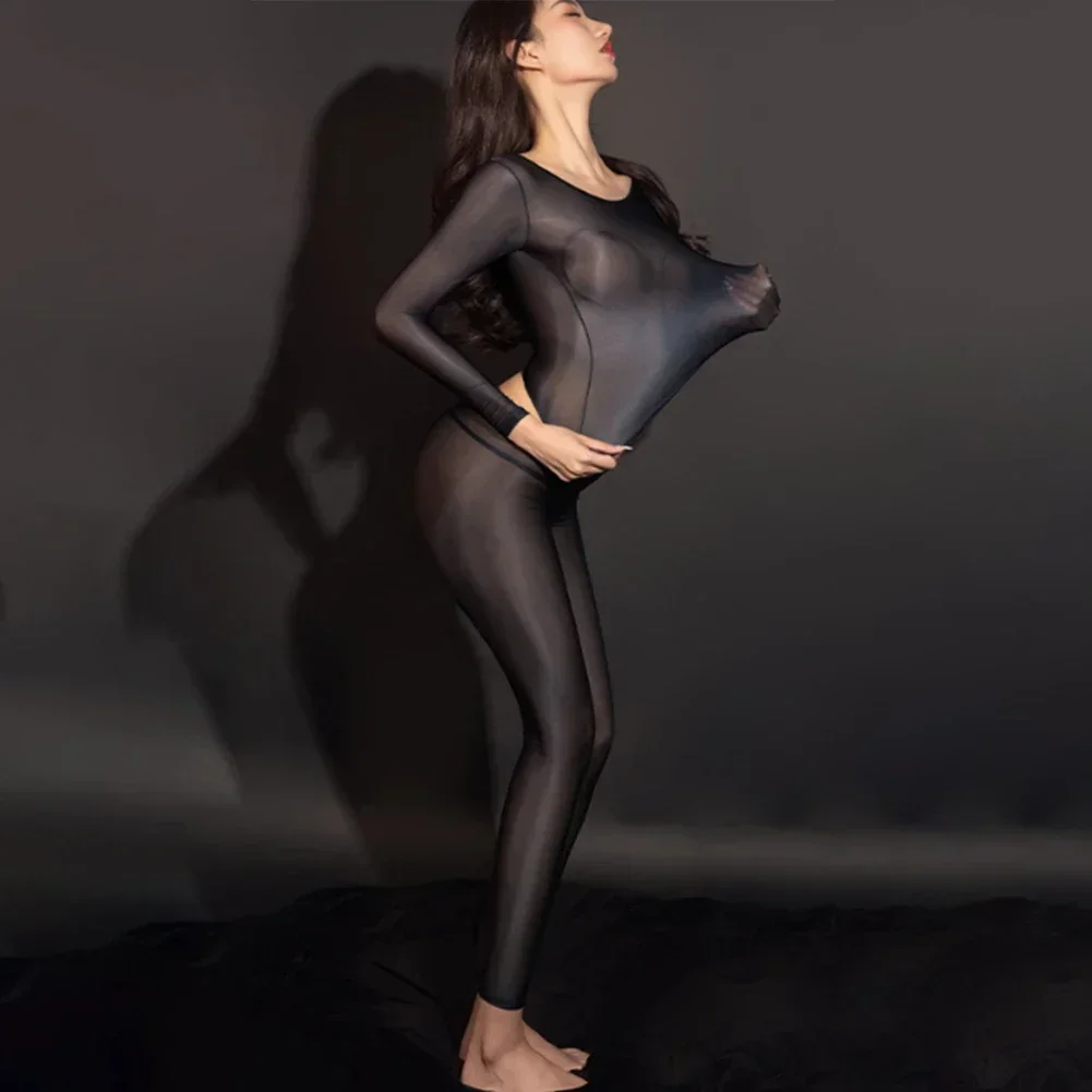 Women Oil Sheer Pants Ultrathin Open Crotch Pantyhose Sexy Lingerie Nightwear Club Transparent Temptation Slim Tight Stockings
Women Oil Sheer Pants Ultrathin Open Crotch Pantyhose Sexy Lingerie Nightwear Club Transparent Temptation Slim Tight Stockings