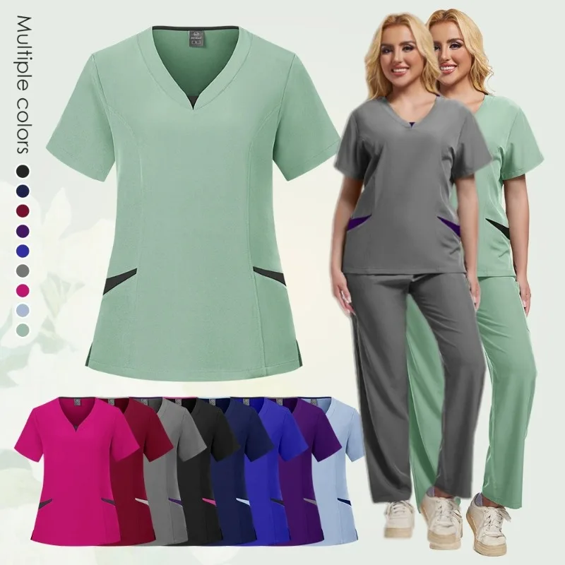 Men's and Women's Hand Washing Clothes Pet Hospital Doctors Nurses Short Sleeved Pants Work Clothes Set
Men's and Women's Hand Washing Clothes Pet Hospital Doctors Nurses Short Sleeved Pants Work Clothes Set