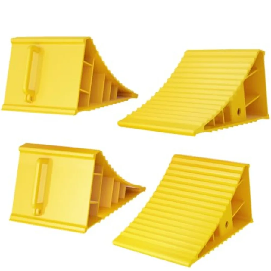 4Pack Wheel Chocks for RV Trailer Non Slip Heavy Duty Yellow Camper Wheel Chocks with Handle for Easy Removal Polypropylene Whe
4Pack Wheel Chocks for RV Trailer Non Slip Heavy Duty Yellow Camper Wheel Chocks with Handle for Easy Removal Polypropylene Whe