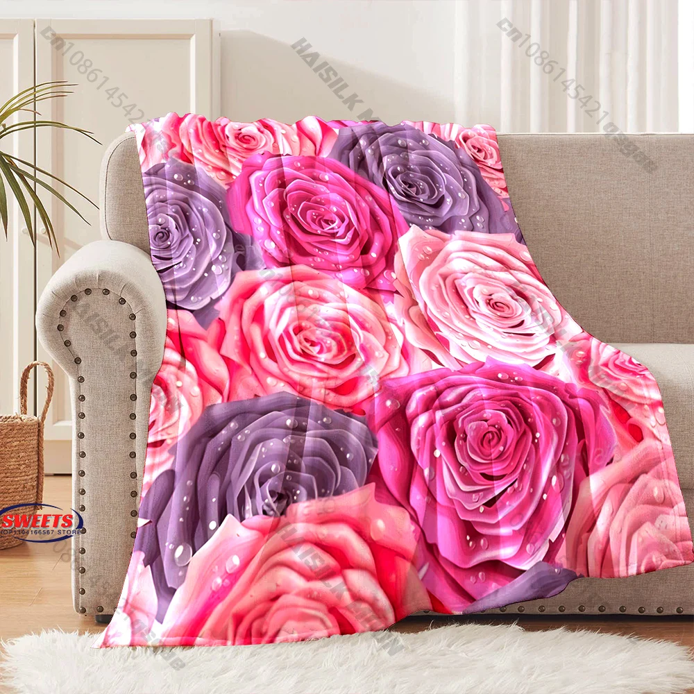 Floral Rose Patterned Blanket Multiple sizes kid's and adults' bedroom living room sofa decor blanket, Exquisite gift
Floral Rose Patterned Blanket Multiple sizes kid's and adults' bedroom living room sofa decor blanket, Exquisite gift