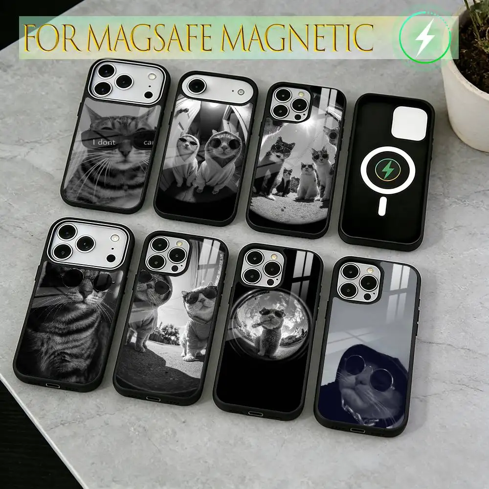 Cool Cat Phone Case For iPhone17,16,15,14,13,12,11 Plus,Pro Magnetic For Magsafe Wireless Charging
Cool Cat Phone Case For iPhone17,16,15,14,13,12,11 Plus,Pro Magnetic For Magsafe Wireless Charging