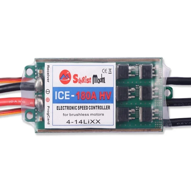 SunriseModel ICE 120A 180A HV Electronic Speed Controller ESC 4-14S for Brushless Motor RC Model Helicopter Airplane DIY Parts
SunriseModel ICE 120A 180A HV Electronic Speed Controller ESC 4-14S for Brushless Motor RC Model Helicopter Airplane DIY Parts