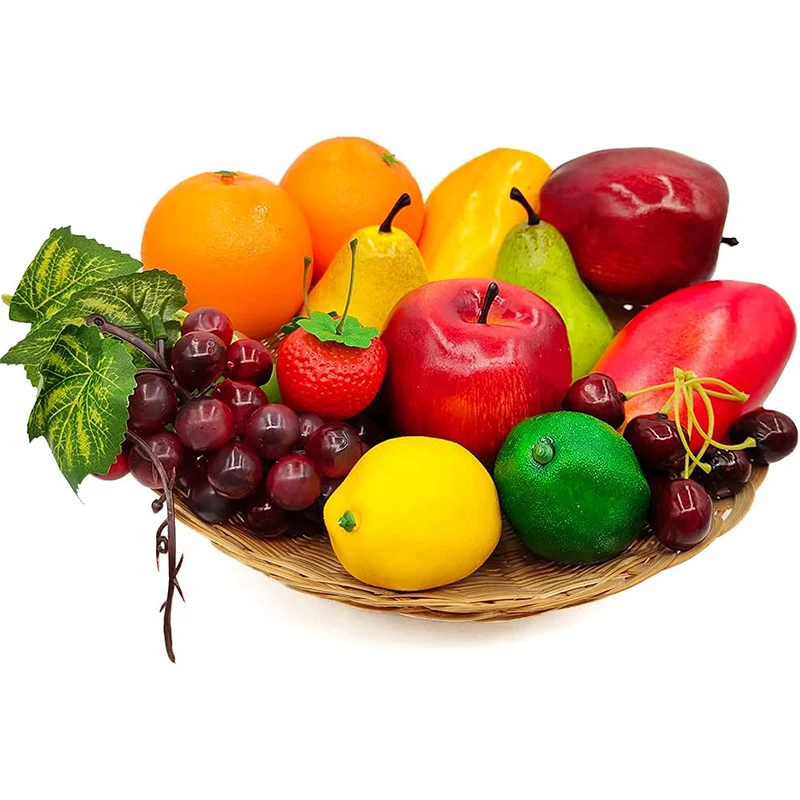 Simulation Fruits Artificial Fake Fruit Props Lifelike Realistic Lemon Apple Grape Strawberry Model Home Decor Photography Props
Simulation Fruits Artificial Fake Fruit Props Lifelike Realistic Lemon Apple Grape Strawberry Model Home Decor Photography Props