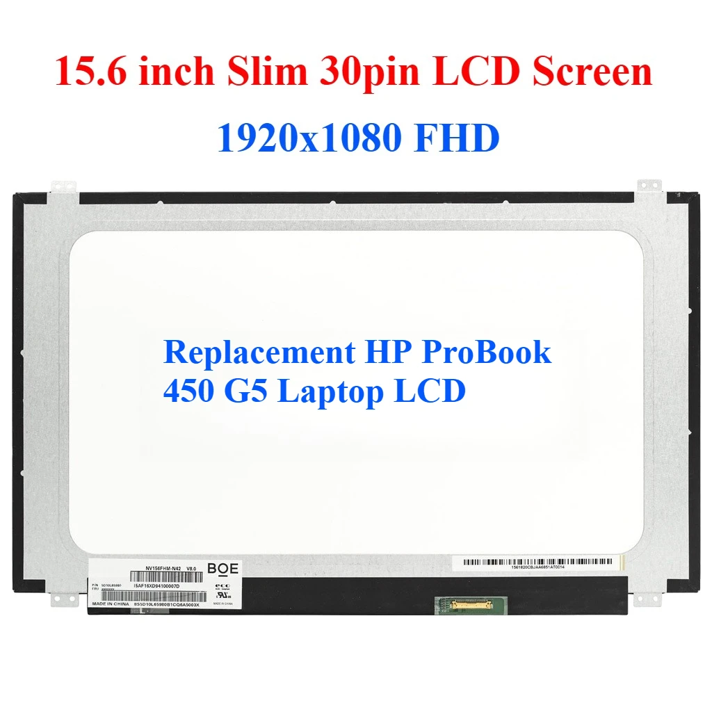 Для ноутбука HP ProBook 450 G5 ЖК-экран светодиодный FHD-экран
Для ноутбука HP ProBook 450 G5 ЖК-экран светодиодный FHD-экран