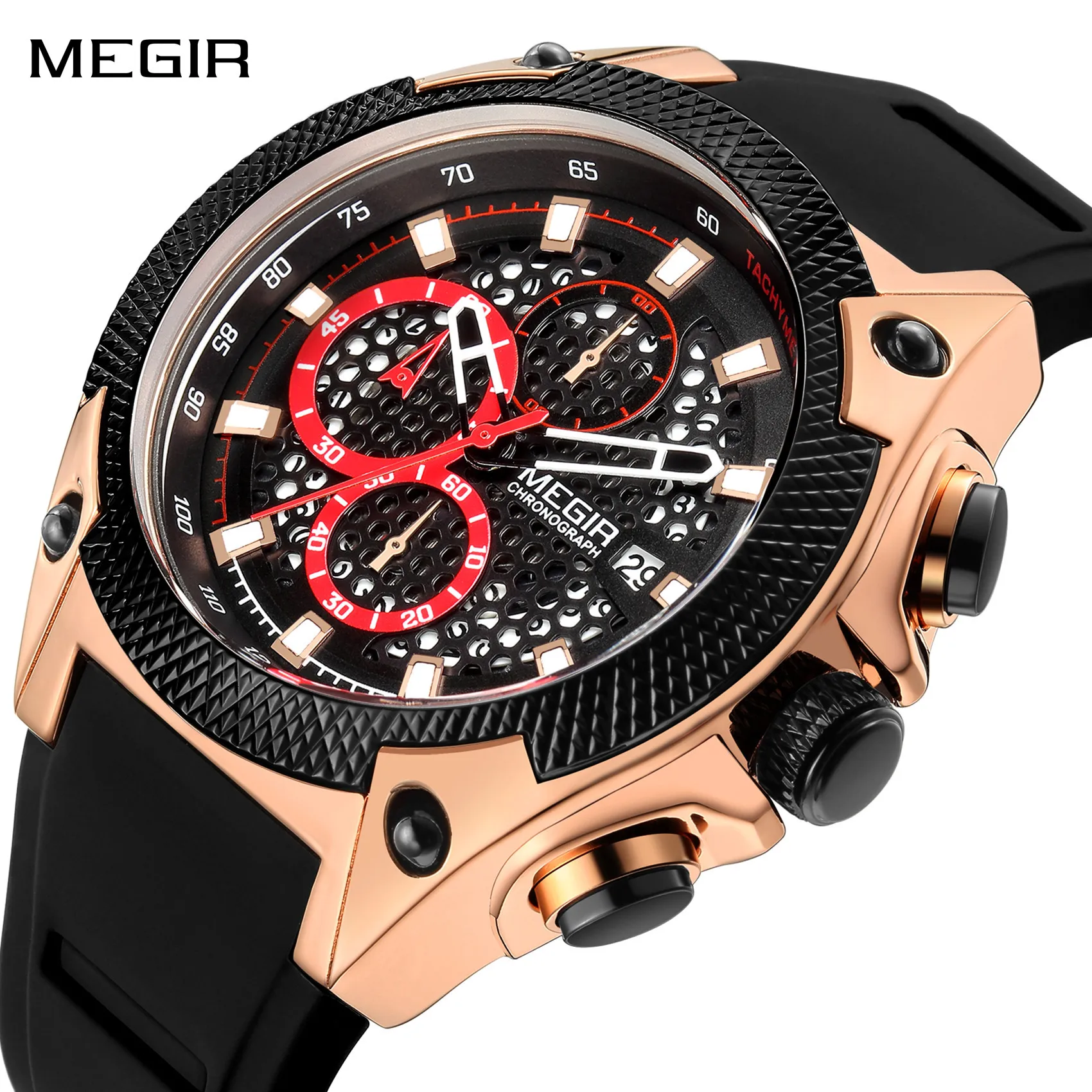 MEGIR Fashion Sports Military Watches for Men Luxury Military Wristwatch Waterproof Male Chronograph Clock Reloj Hombre 2127
MEGIR Fashion Sports Military Watches for Men Luxury Military Wristwatch Waterproof Male Chronograph Clock Reloj Hombre 2127