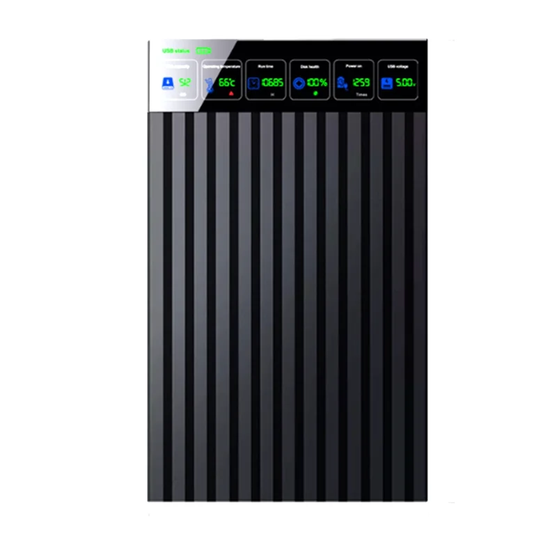 AT82-2.5 Inch SATA To Type-C Hard Drive External HDD Chassis With 512GB 6Gbps And Intelligent Digital Display Adapter For PC Lap
AT82-2.5 Inch SATA To Type-C Hard Drive External HDD Chassis With 512GB 6Gbps And Intelligent Digital Display Adapter For PC Lap