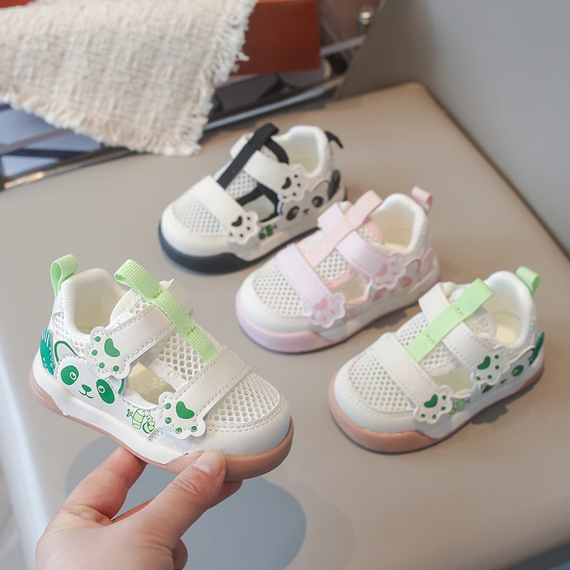 Children's Cartoon Sandals Boys Mesh Shoes 0-6 Years Green Cute Breathable Girls Toddler Shoes Pink Soft Non-slip Kids Sneakers
Children's Cartoon Sandals Boys Mesh Shoes 0-6 Years Green Cute Breathable Girls Toddler Shoes Pink Soft Non-slip Kids Sneakers