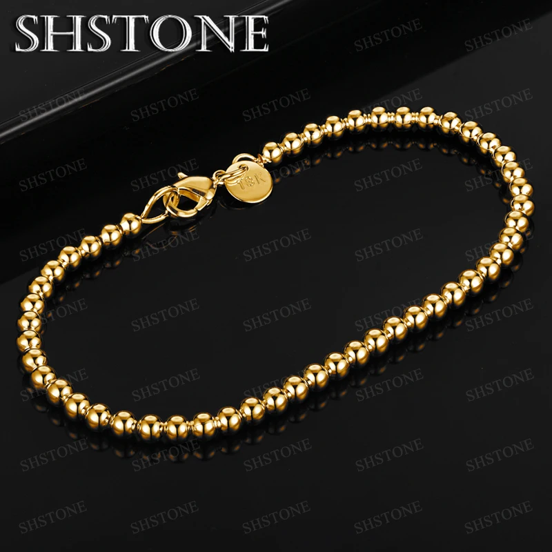 4mm Smooth Bead Chain 18k Gold Bracelet Fashion Party Charm Wedding Fashion Classic Charm Fine Jewelry Gifts Accessories
4mm Smooth Bead Chain 18k Gold Bracelet Fashion Party Charm Wedding Fashion Classic Charm Fine Jewelry Gifts Accessories