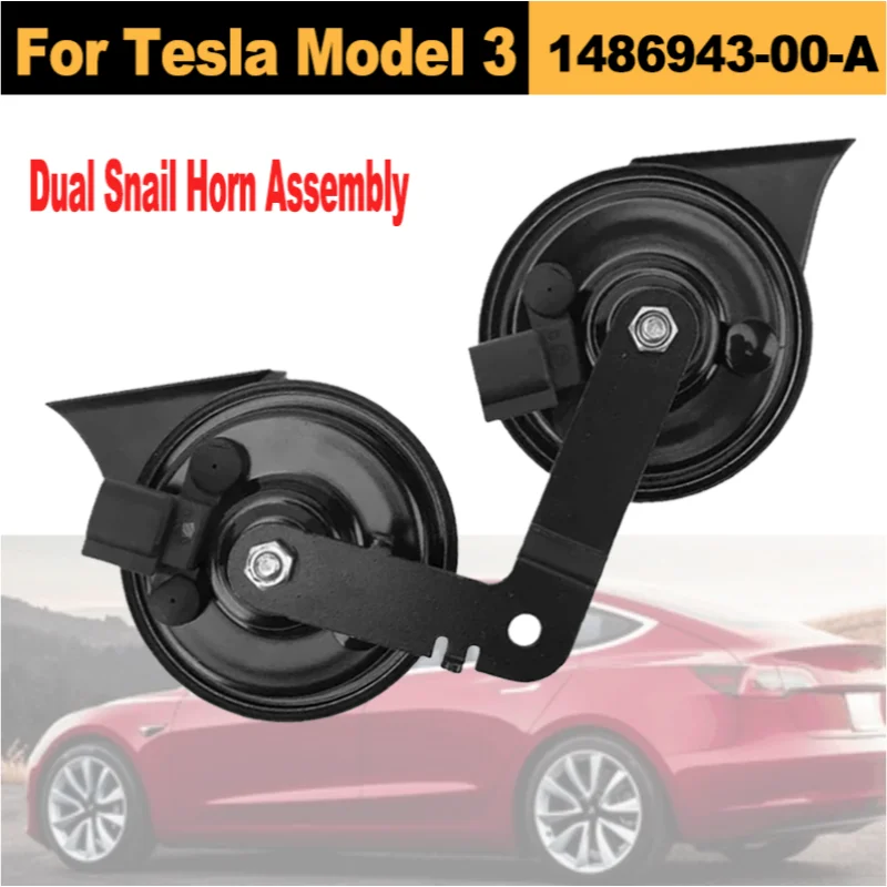1486943-00-A Dual Snail Horn Assembly For Tesla Model 3 2017 2018 2019 2020 High & Low Tone Waterproof Plug And Play Car Horn
1486943-00-A Dual Snail Horn Assembly For Tesla Model 3 2017 2018 2019 2020 High & Low Tone Waterproof Plug And Play Car Horn