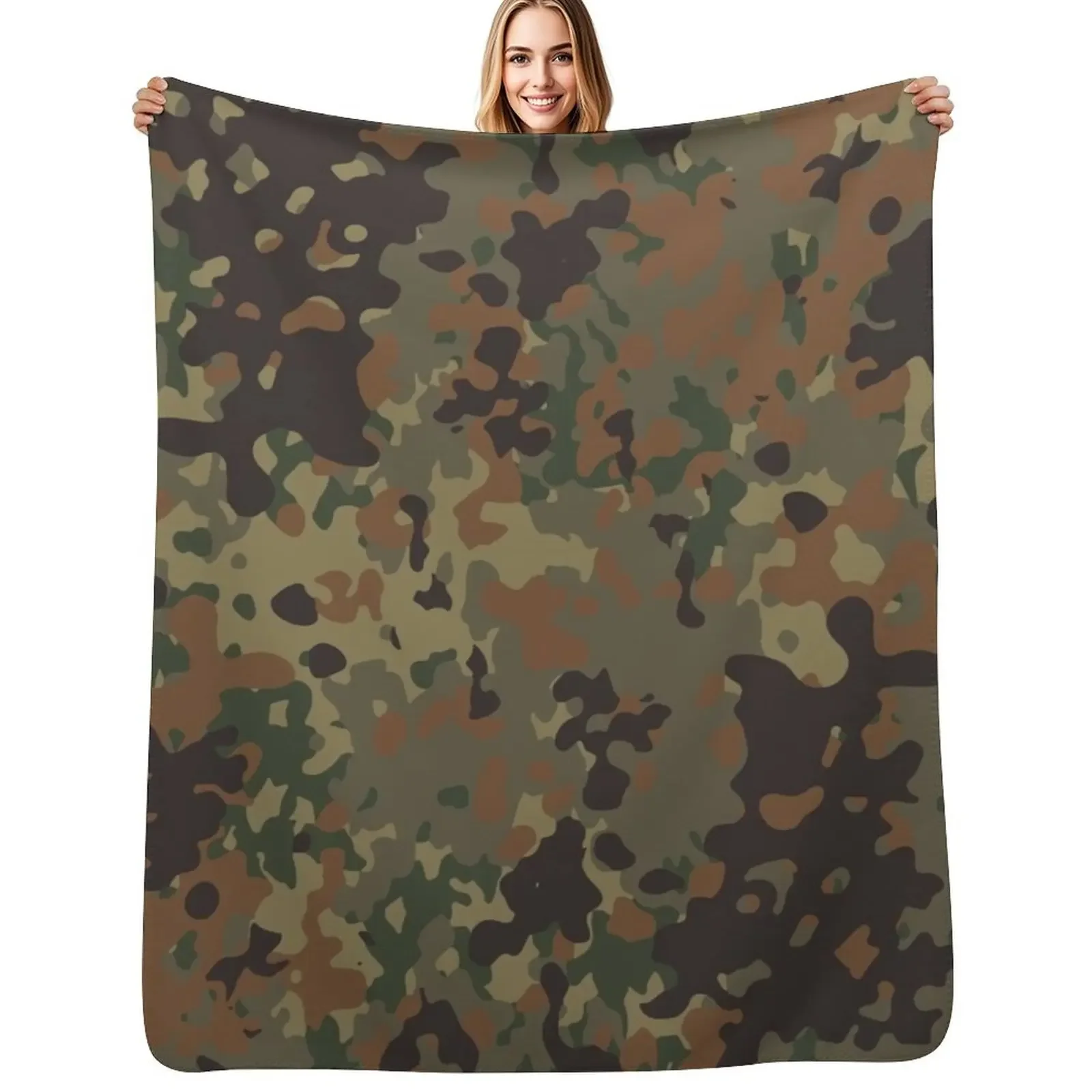 Flecktarn Pattern camouflage Throw Blanket halloween Flannel Fabric Hair Thin Blanket
Flecktarn Pattern camouflage Throw Blanket halloween Flannel Fabric Hair Thin Blanket
