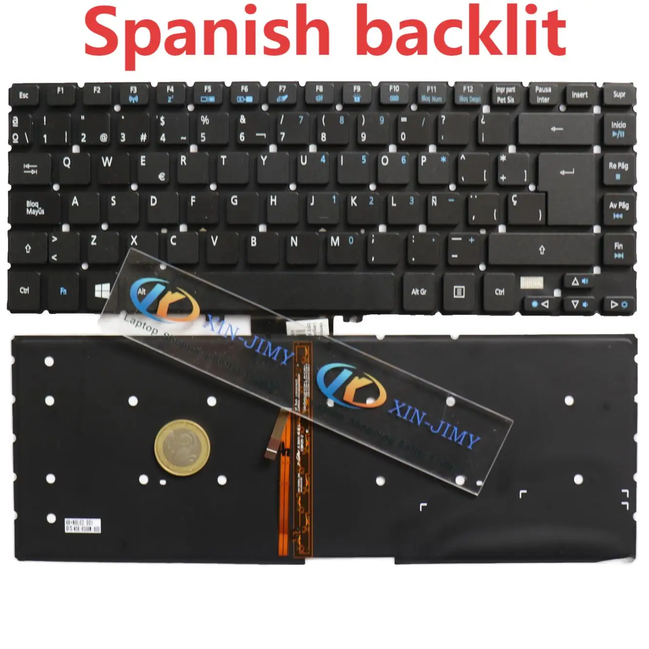 R7-571 Spanish Keyboard for Acer Aspire R7 R7-571G R7-571P R7-572 R7-572G R7-572P Backlit V5MM1 MS2317 NSK-R5ABC PK130YO1A14
R7-571 Spanish Keyboard for Acer Aspire R7 R7-571G R7-571P R7-572 R7-572G R7-572P Backlit V5MM1 MS2317 NSK-R5ABC PK130YO1A14