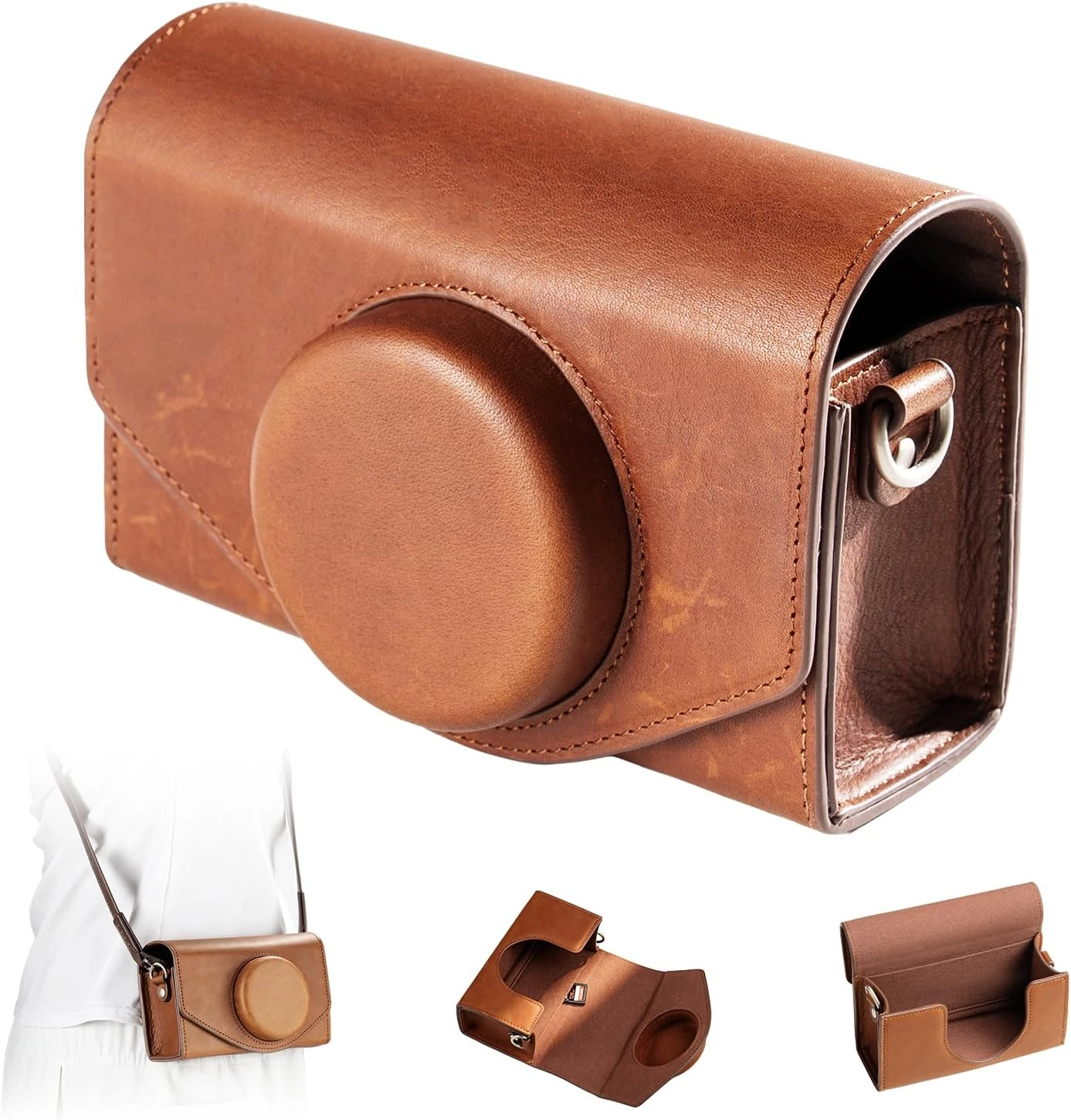 SMALLRIG Leather Case Bag for FUJIFILM X-E5 X100VI Carrying Case with Magnetic Closure Compact Storage Crossbody Shoulder Strap
SMALLRIG Leather Case Bag for FUJIFILM X-E5 X100VI Carrying Case with Magnetic Closure Compact Storage Crossbody Shoulder Strap