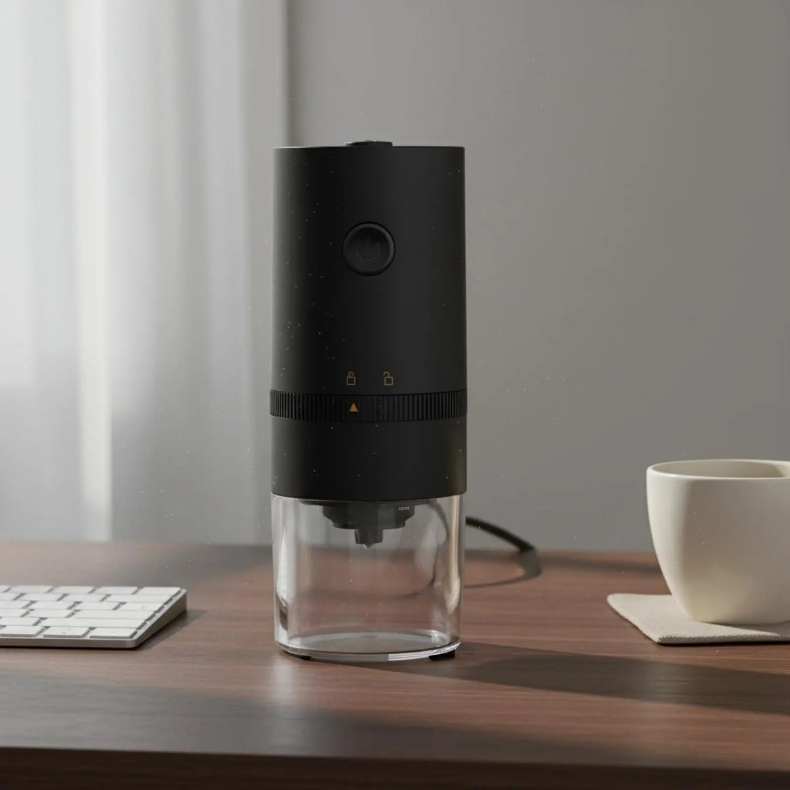 Portable Electric Coffee Grinder Single-Press Function Universal Serial Bus Replenishable Coffee Grinder Adjustable Pulverize
Portable Electric Coffee Grinder Single-Press Function Universal Serial Bus Replenishable Coffee Grinder Adjustable Pulverize