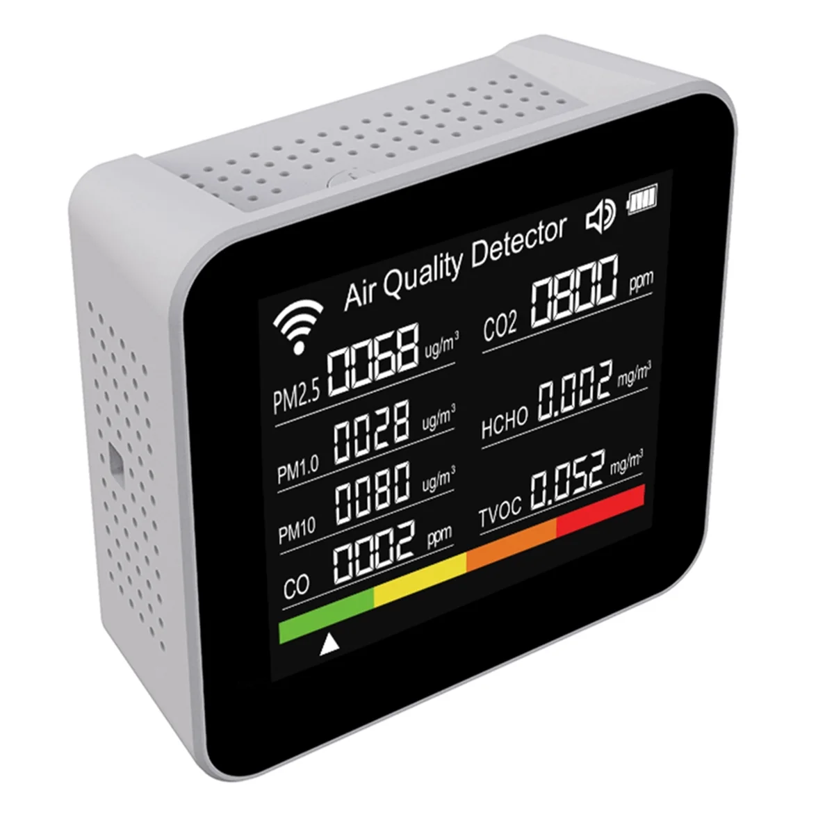 Детектор качества воздуха 20 в 1 с Wi-Fi Tuya CO/CO2/TVOC/HCHO/PM2.5/PM1.0/PM10/Temp/влажности, Субъединицы, 5 шт.
Детектор качества воздуха 20 в 1 с Wi-Fi Tuya CO/CO2/TVOC/HCHO/PM2.5/PM1.0/PM10/Temp/влажности, Субъединицы, 5 шт.