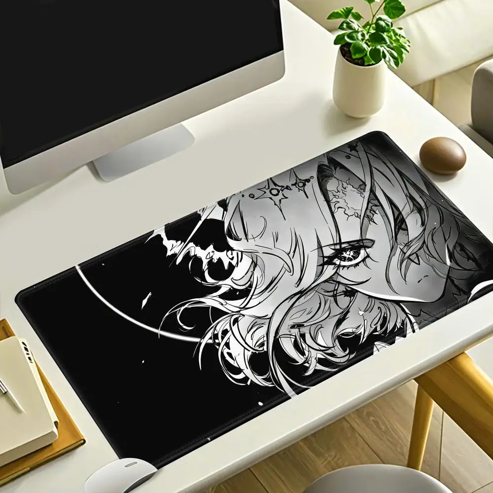 HYBXAXC Anime Black White Girl Mouse Pad, Cool Manga Style Desk Mat, Non-Slip Large Gaming Mousepad for Gamer
HYBXAXC Anime Black White Girl Mouse Pad, Cool Manga Style Desk Mat, Non-Slip Large Gaming Mousepad for Gamer